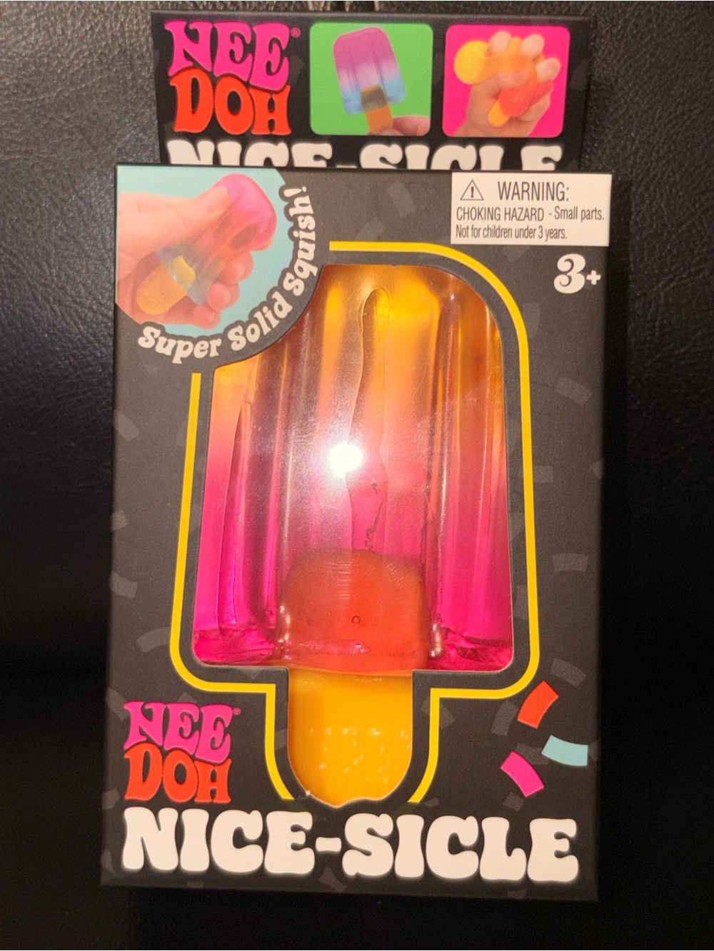 Nice-Sicle Kids Toy - Pink & Orange Squishy Pop